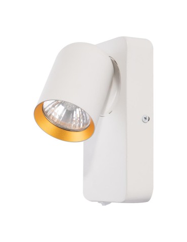 Milagro Kinkiet Andy 1xGU10 Biały + Złoty ML9942