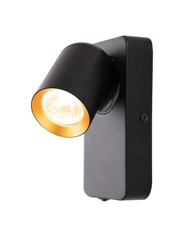 Milagro Kinkiet Andy 1xGU10 Czarny + Złoty ML9943 - produkt 2