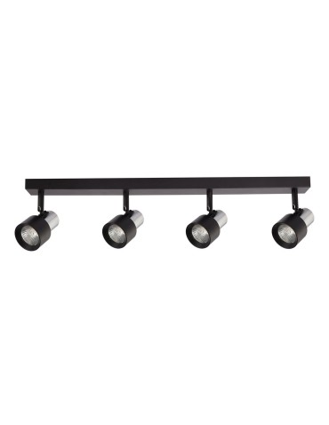 Milagro Lampa Sufitowa Cino 4xGU10 Czarny + Chrom ML9951