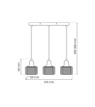 Milagro Lampa wisząca LUMI 3xG9 ML9748 Milagro Lampa wisząca LUMI 3xG9 ML9748