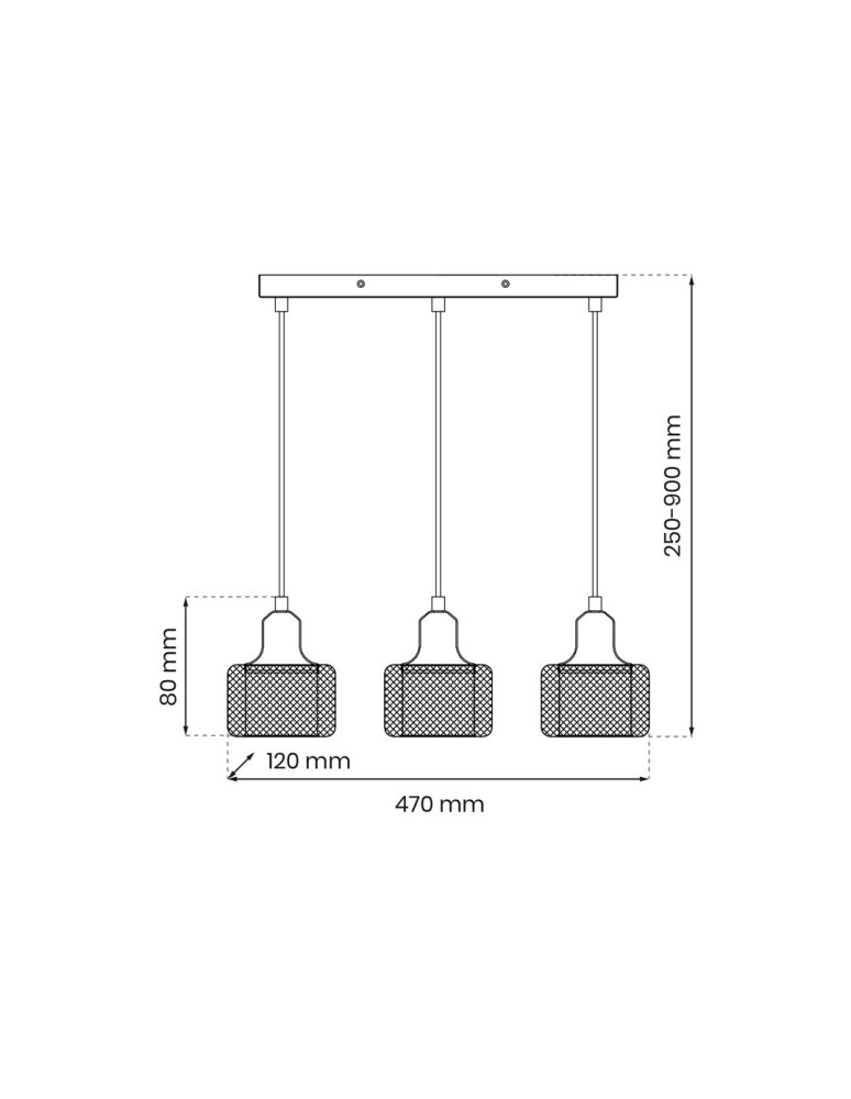 Milagro Lampa wisząca LUMI 3xG9 ML9748 Milagro Lampa wisząca LUMI 3xG9 ML9748
