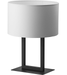 Lampy stołowe z abażurem - Zuma Line Tessa Lampa Stołowa Czarny / Biały 5131 - product 1