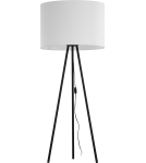 Lampy podłogowe trójnóg - Zuma Line Nallu Lampa Podłogowa Biała Czarny / Biały 3112 - product 1