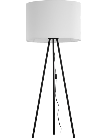 Zuma Line Nallu Lampa Podłogowa Biała Czarny / Biały 3112