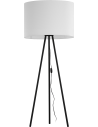 Zuma Line Nallu Lampa Podłogowa Biała Czarny / Biały 3112