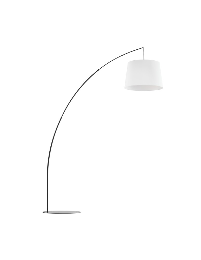 Lampy podłogowe łamane - Zuma Line Mangri Lampa Podłogowa Biała Czarny / Biały 3060 - produkt kolory-swiatla.pl 1