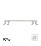 Lampy sufitowe - Paul Neuhaus Pure-Lines Sufitowa Z Reflektorami Pilot Sterowanie Barwą I Ściemnianie, Tryb Nocny Aluminium 6121-95 - product 1