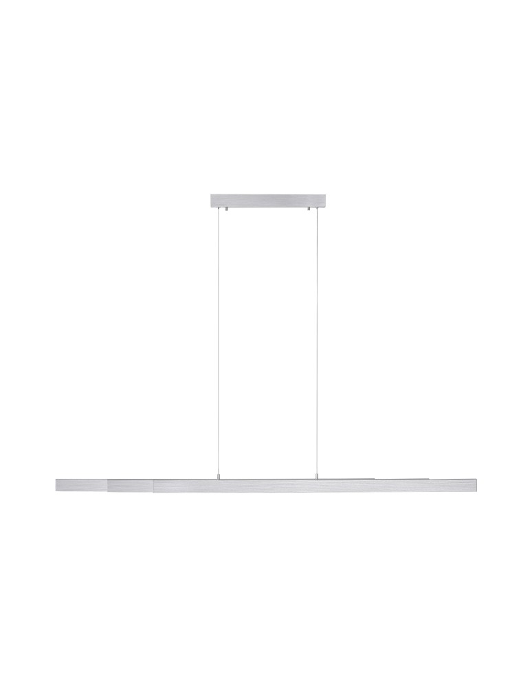Lampy wiszące nad biurko - Leuchten Direkt Luzi Lampa Wisząca Rozsuwana 100-180cm Nad Stół Aluminium 11660-95 - produkt kolory-swiatla.pl 1