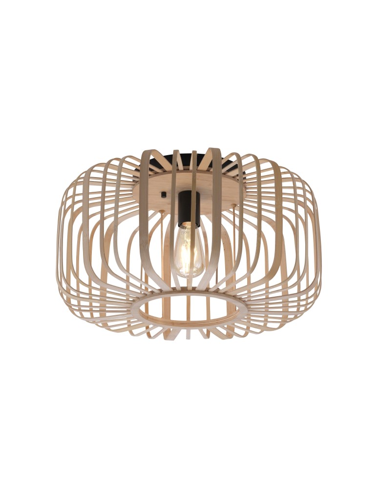Lampy sufitowe - Paul Neuhaus Racoon Lampa Sufitowa Drewno Naturalne 11413-79 - produkt kolory-swiatla.pl 1