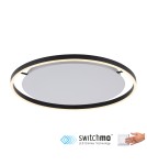 Lampy sufitowe - Leuchten Direkt Ritus 58cm Sufitowa 3 Stopniowe Ściemnianie Zwykłym Włącznikiem Ściennym Antracyt 15392-13 - product 1