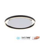 Lampy sufitowe - Leuchten Direkt Ritus 39cm Sufitowa 3 Stopniowe Ściemnianie Zwykłym Włącznikiem Ściennym Antracyt 15391-13 - product 1