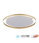 Lampy sufitowe - Leuchten Direkt Ritus 58cm Sufitowa 3 Stopniowe Ściemnianie Zwykłym Włącznikiem Ściennym Mosiądz Mat 15392-60 - product 1