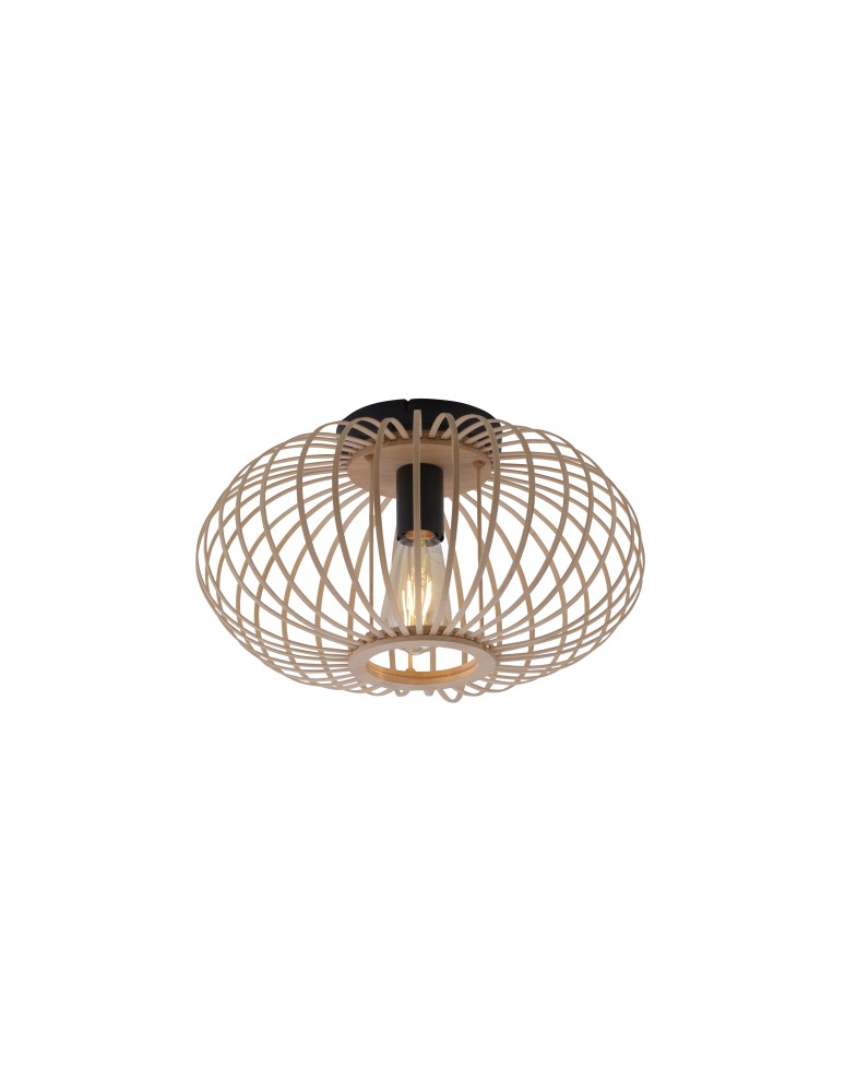 Lampy sufitowe - Paul Neuhaus Racoon Lampa Sufitowa Drewno Naturalne 11410-79 - produkt kolory-swiatla.pl 1