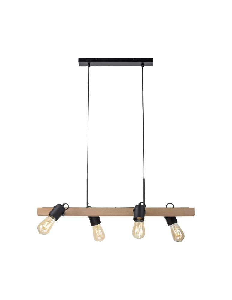 Lampy wiszące nad wyspę - Paul Neuhaus Canop Lampa Wisząca Czarny 15630-18 - produkt kolory-swiatla.pl 1