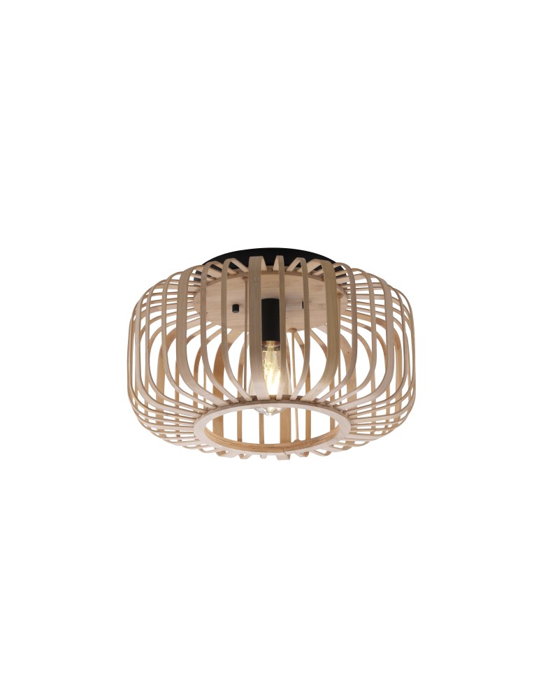 Lampy sufitowe - Paul Neuhaus Racoon Lampa Sufitowa Drewno Naturalne 11412-79 - produkt kolory-swiatla.pl 1