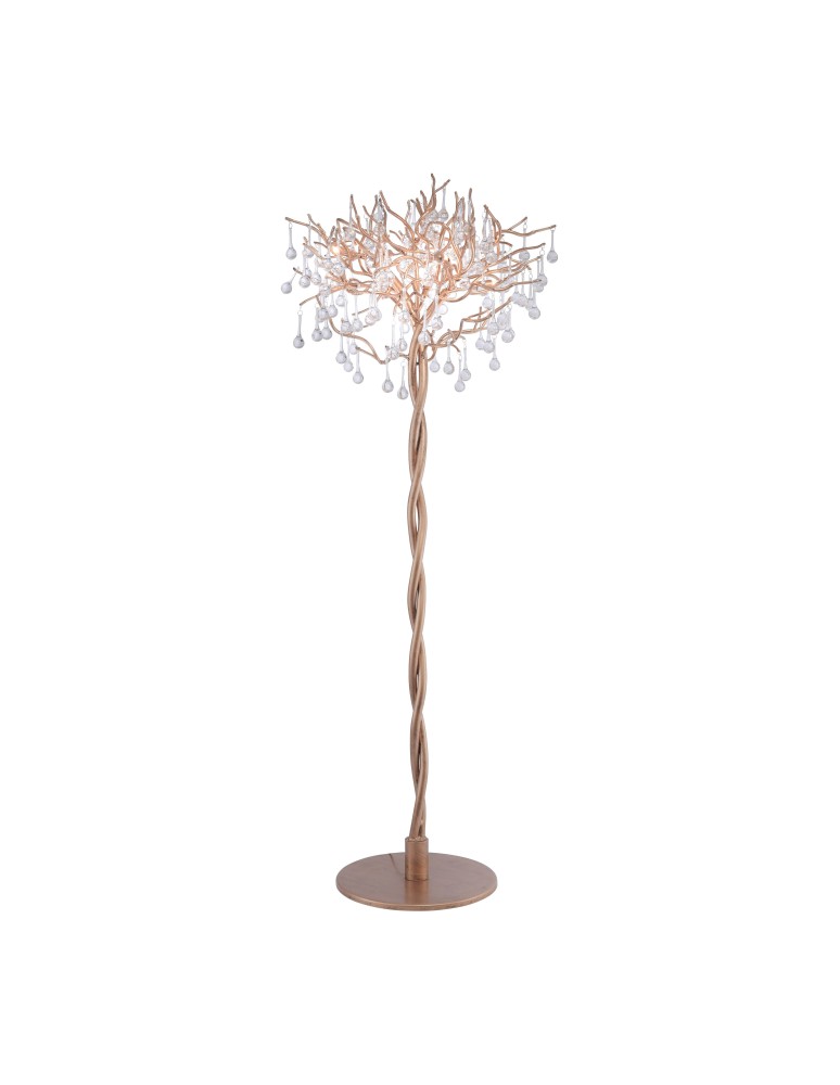 Lampy podłogowe glamour - Paul Neuhaus Icicle Lampa Podłogowa Stary Mosiądz 232-11 - produkt kolory-swiatla.pl 1