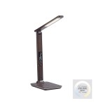Lampki biurkowe - Paul Neuhaus Adriano Lampa Biurkowa Wielofuncyjna Zmienna Barwa Ściemnianie Ładowarka Indukcyjna Brązowy 4595-23 - product 1