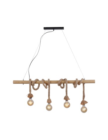 Paul Neuhaus Rope Lampa Wisząca 15483-18 Czarny 15483-18