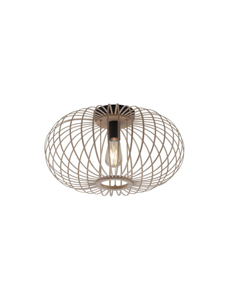 Lampy sufitowe - Paul Neuhaus Racoon Lampa Sufitowa Drewno Naturalne 11411-79 - produkt kolory-swiatla.pl 1