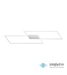 Lampy sufitowe - Paul Neuhaus Inigo Sufitowa Długa Płynnie Ściemniana Włącznikiem Ściennym Zwykłym Stalowy 8194-55 - product 1