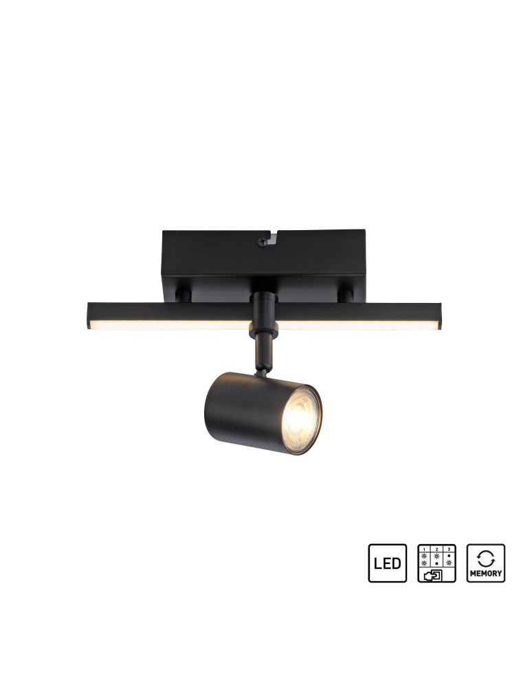 Lampy sufitowe - Paul Neuhaus Barik Lampa Sufitowa Reflektor Czarny 6523-18 - produkt kolory-swiatla.pl 1