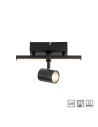 Paul Neuhaus Barik Lampa Sufitowa Reflektor Czarny 6523-18