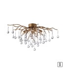 Lampy sufitowe - Paul Neuhaus Icicle Lampa Sufitowa Reflektor Stary Mosiądz 8090-11 - product 1