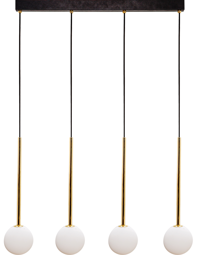 Lampy wiszące kule - Zuma Line Ali Lampa Wisząca Czarny / Złoty 5640 - produkt kolory-swiatla.pl 1