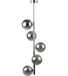Lampy wiszące kule - Zuma Line Luna Lampa Wisząca Czarny / Złoty 5661 - product 1