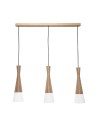 Zuma Line Cone Lampa Wisząca Biały / Drewno 8511303