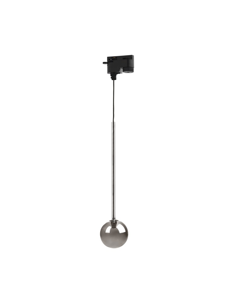 Lampy do szynoprzewodów 1 fazowych - Zuma Line Luna 1 Zwis Do Szynoprzewodu 1-Fazowego Czarny / Chrom 9070Bk - produkt kolory-swiatla.pl 1