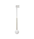 Lampy do szynoprzewodów 1 fazowych - Zuma Line Ali 1 Lampa Wisząca Do Szynoprzewodu Jednoobwodowego (1-Fazowego) Biały / Złoty 9060Wh - product 1