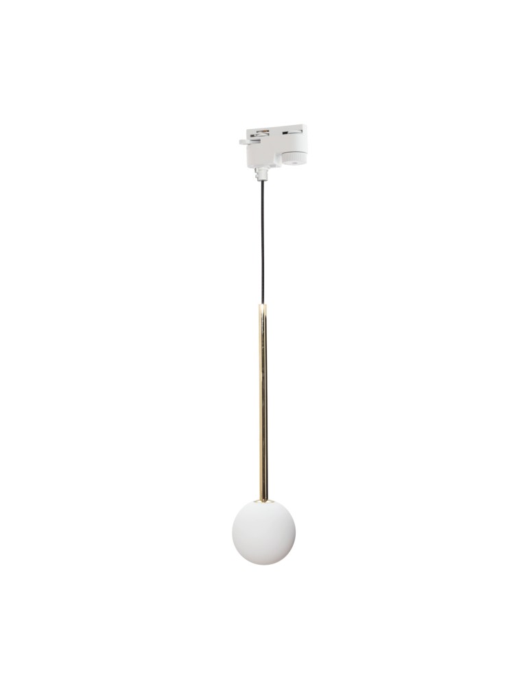 Lampy do szynoprzewodów 1 fazowych - Zuma Line Ali 1 Lampa Wisząca Do Szynoprzewodu Jednoobwodowego (1-Fazowego) Biały / Złoty 9060Wh - produkt kolory-swiatla.pl 1