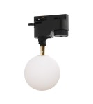 Lampy do szynoprzewodów 1 fazowych - Zuma Line Ali Lampa Do Szynoprzewodu Jednoobwodowego (1-Fazowego) Biały / Czarny / Złoty 9050Bk - produkt 1