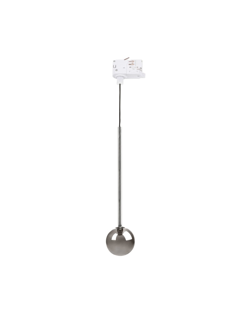 Lampy do szynoprzewodów 1 fazowych - Zuma Line Luna 1 Lampa Wisząca Do Szynoprzewodu Jednoobwodowego (1-Fazowego) Biały / Czarny / Chrom 9040Wh - produkt kolory-swiatla.pl 1