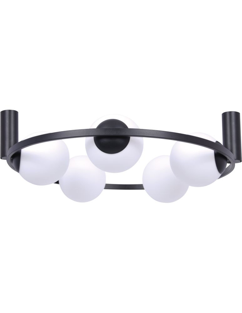 Lampy sufitowe - Zuma Line Orbit 5 Lampa Sufitowa 5Xe27 Kule Czarny 5009 - produkt kolory-swiatla.pl 1