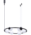 Lampy wiszące kule - Zuma Line Orbit 6 Lampa Wisząca 3Xe27+3Xe14 Kule Czarny 5007 - product 1