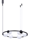 Zuma Line Orbit 6 Lampa Wisząca 3Xe27+3Xe14 Kule Czarny 5007