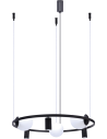 Zuma Line Orbit 3+3 Lampa Wisząca 3X Kule E27 + 3X Reflektor Gu10 Czarny 5006