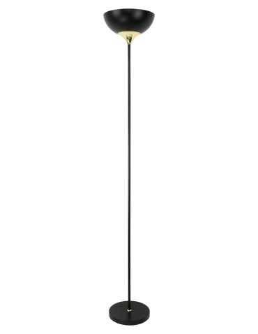 Zuma Line Sarda Lampa Podłogowa Czarny Matowy / Złoty A4036