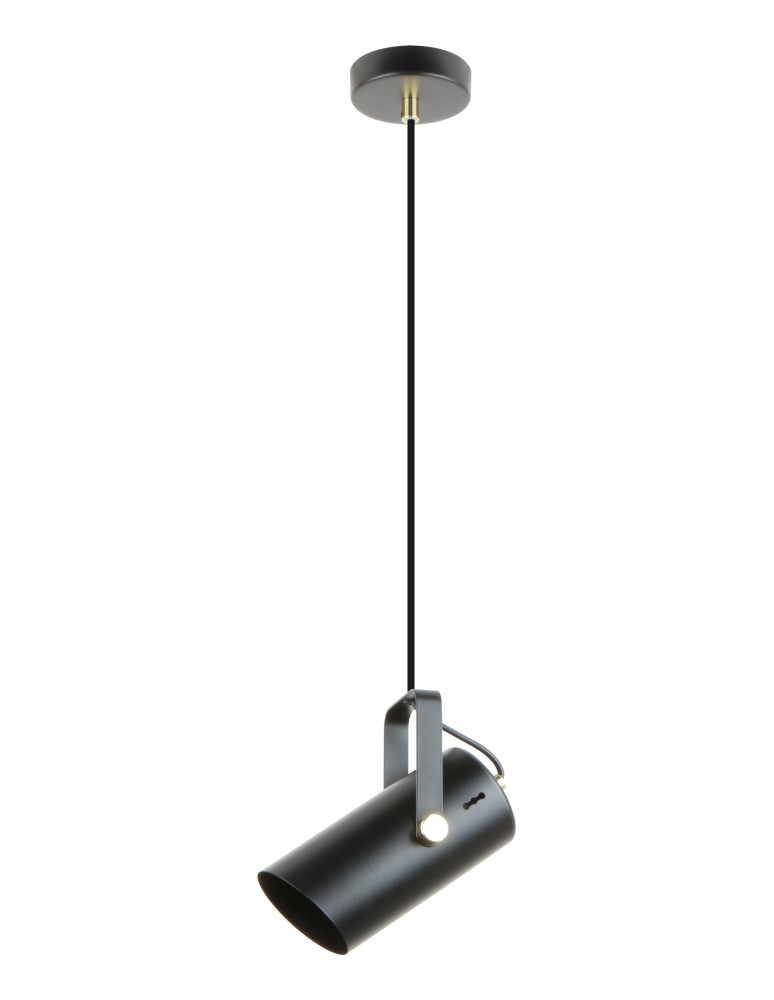 Lampy wiszące - Zuma Line Resi Lampa Wisząca Czarny Matowy / Złoty A8165-1 - produkt kolory-swiatla.pl 1