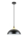 Zuma Line Sarda Lampa Wisząca Czarny Matowy / Złoty A8134