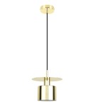 Lampy wiszące pojedyncze - Zuma Line Sarda Lampa Wisząca Złoty A8183 - product 1