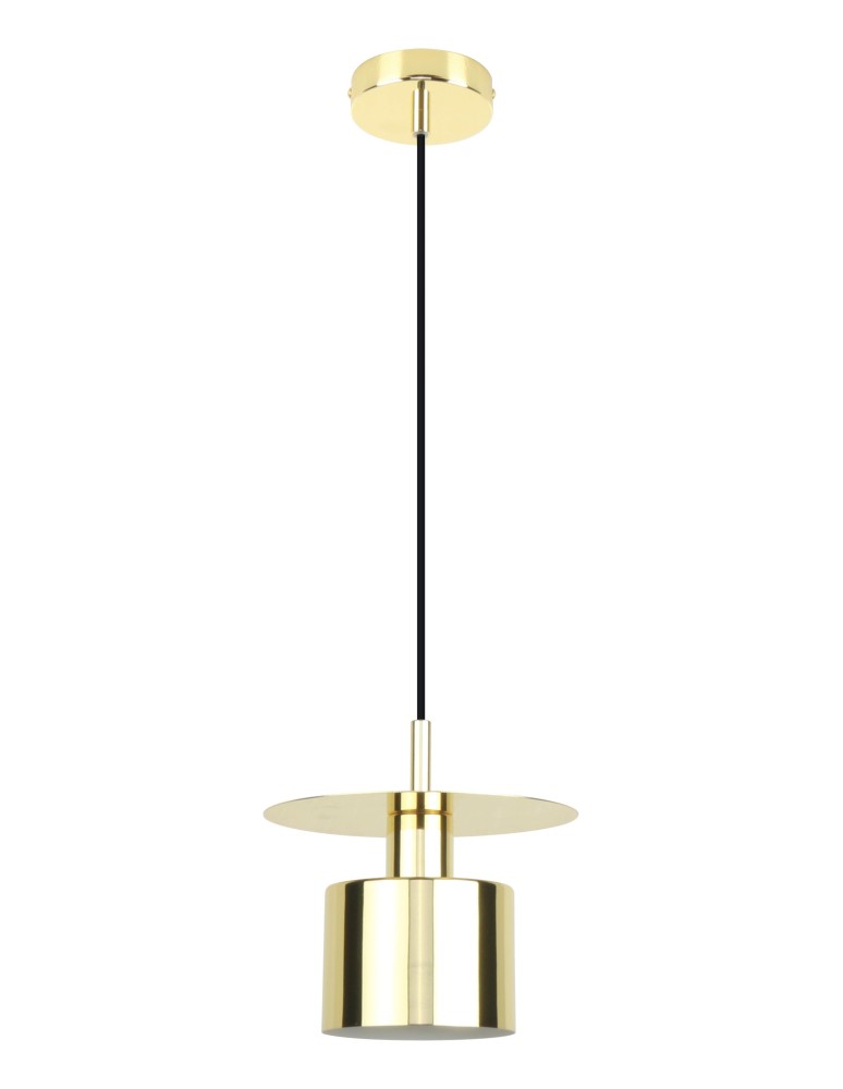 Lampy wiszące pojedyncze - Zuma Line Sarda Lampa Wisząca Złoty A8183 - produkt kolory-swiatla.pl 1