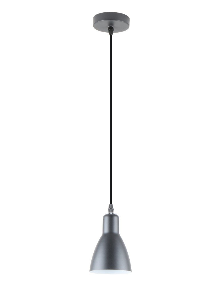 Lampy wiszące pojedyncze - Zuma Line Mora Lampa Wisząca Czarny Mat / Biały A8102-1 - produkt kolory-swiatla.pl 1