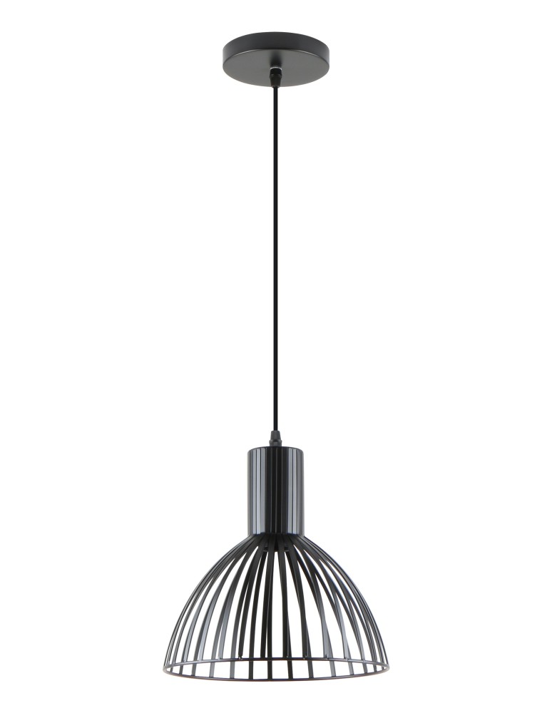 Lampy wiszące pojedyncze - Zuma Line Dolia Lampa Wisząca Czarny Matowy A8082-Bk - produkt kolory-swiatla.pl 1