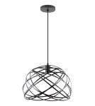 Lampy wiszące pojedyncze - Zuma Line Gore Lampa Wisząca Czarny Matowy A8091 - product 1
