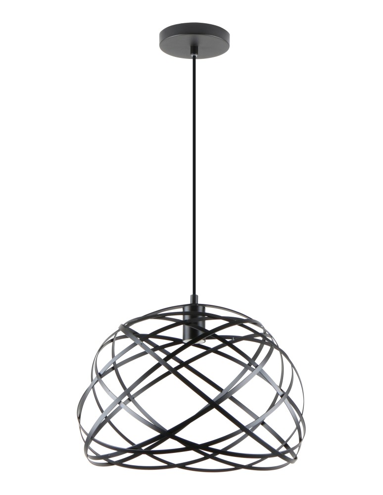 Lampy wiszące pojedyncze - Zuma Line Gore Lampa Wisząca Czarny Matowy A8091 - produkt kolory-swiatla.pl 1