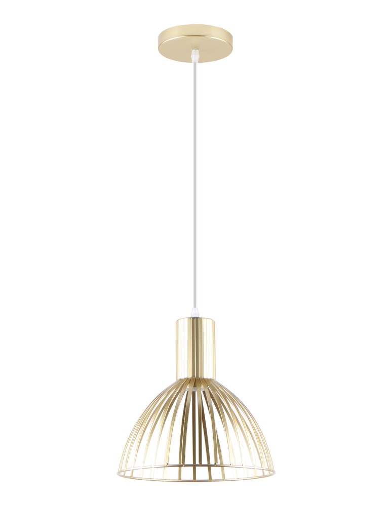 Lampy wiszące pojedyncze - Zuma Line Dolia Lampa Wisząca Złoty A8082-Gld - produkt kolory-swiatla.pl 1