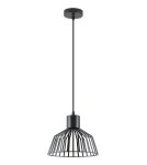 Lampy wiszące pojedyncze - Zuma Line Dolia Lampa Wisząca Czarny Matowy A8078-Bk - produkt 1